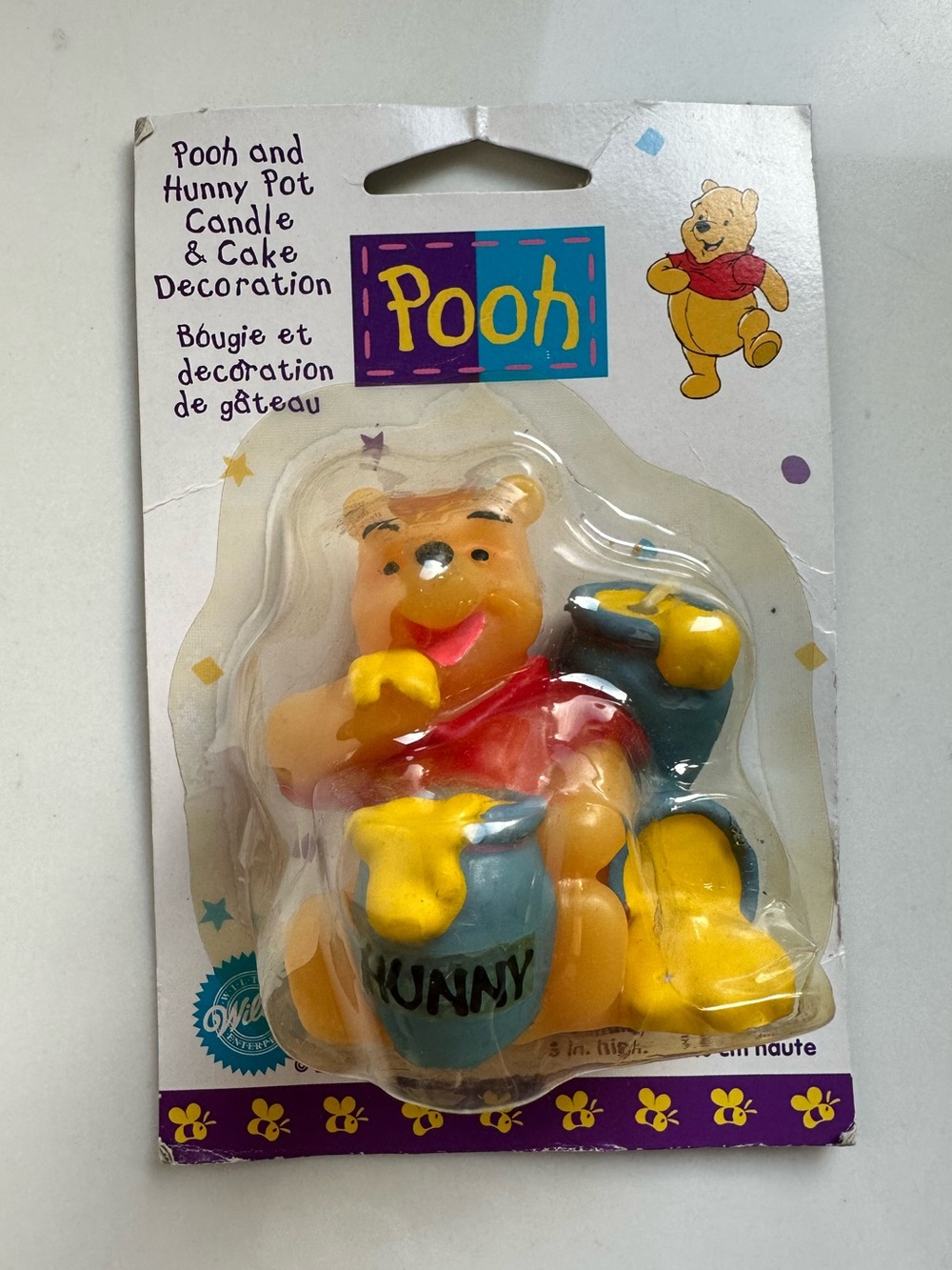 vintage 1996 Wilton Disney Winnie the Pooh figure candle cake topper NWT